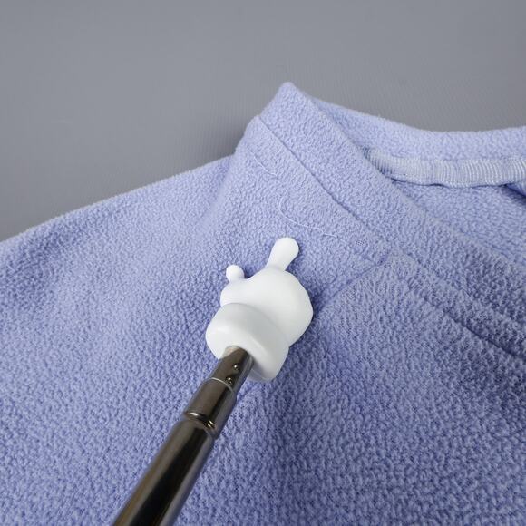 LL Bean Womens Medium-Reg V-Neck Fleece Pullover Sweater OAKV1 - Picture 8 of 9